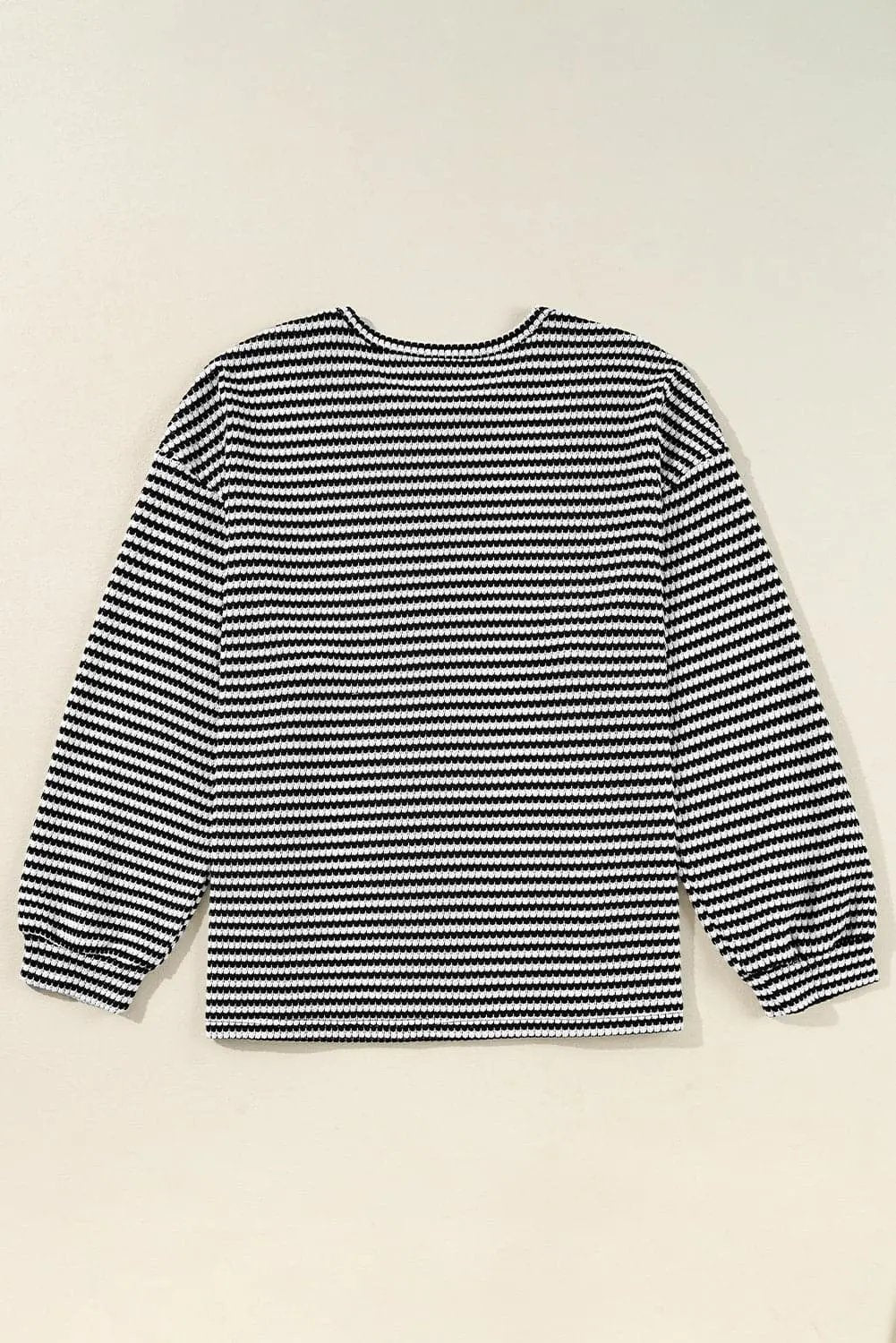 Chic plus size black striped tee - Love Salve